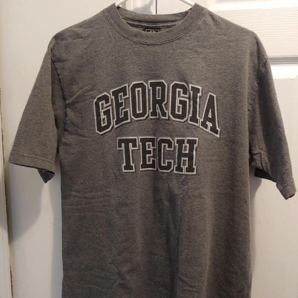 GEORGIA TECH YELLOW JACKETS Gray Men's (Large) T-Shirt. Gear for Sports.